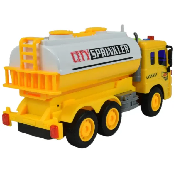 City Truck: Žlutý nákladní automobil s cisternou se světlem a zvukem 1/18 obrázek 4