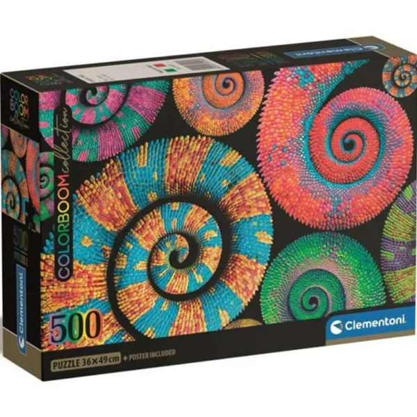 Colorboom Collection: Barevní chameleoni 500 dílků Compact puzzle - Clementoni obrázek 1