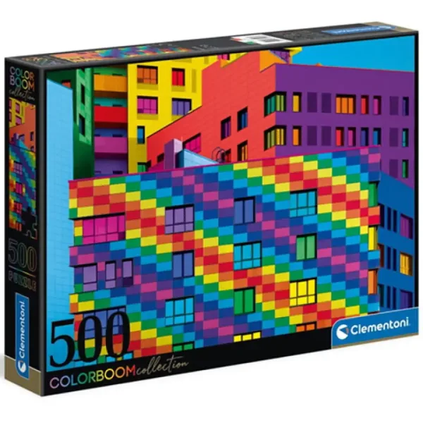 Colorboom Collection: Čtverce puzzle 500 ks - Clementoni obrázek 1