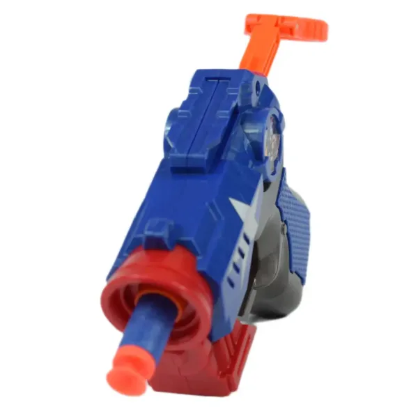 Cool Soft Bullet Gun: Malá pěnová střelná zbraň s náboji v modré barvě 14cm obrázek 3