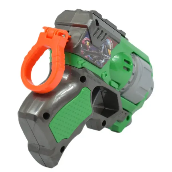 Cool Soft Bullet Gun: Malá pěnová střelná zbraň s náboji v zelené barvě 14cm obrázek 3