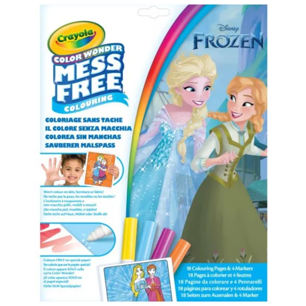 Crayola Color Wonder: Ledové království – sada omalovánek bez rozmazání ve složce obrázek 1
