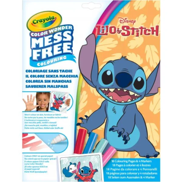 Crayola Color Wonder: Lilo & Stitch sada omalovánek bez ušpinění v desce obrázek 1