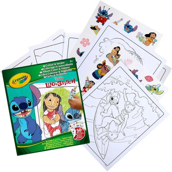 Crayola: Lilo & Stitch omalovánky a samolepková knížka obrázek 2