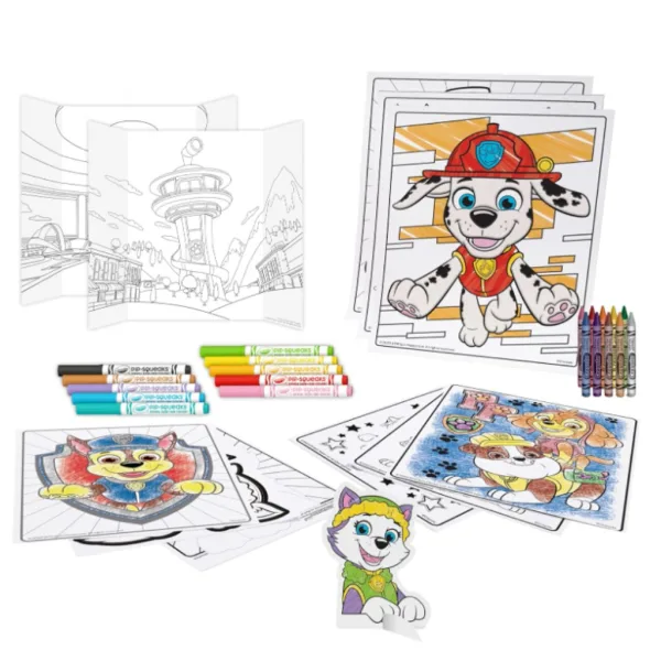 Crayola: Tlapková patrola 5 v 1, 60dílná kreativní sada omalovánek obrázek 2