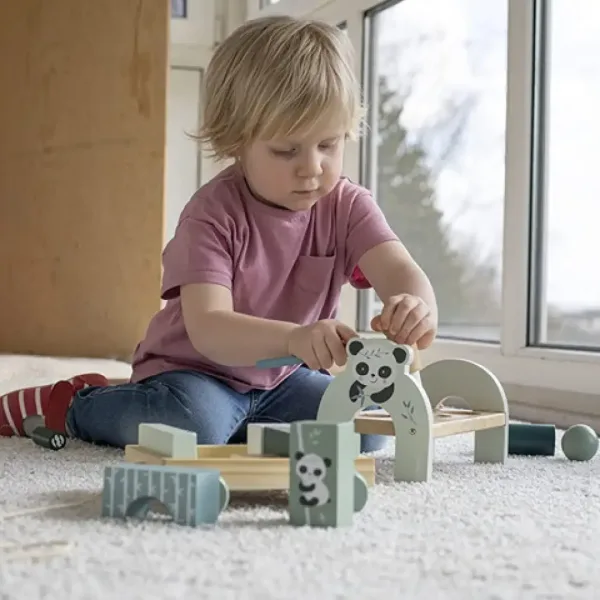 Dřevěná hra s kladívkem panda - Eichhorn obrázek 3