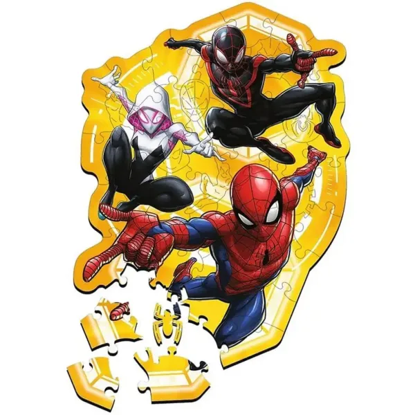 Dřevěné puzzle 50 ks s motivem Spider-Man v akci - Trefl obrázek 2