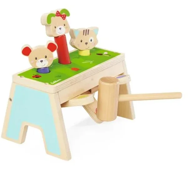 Dřevěný bouchací set Pop-Up s kladívkem - Eichhorn obrázek 2