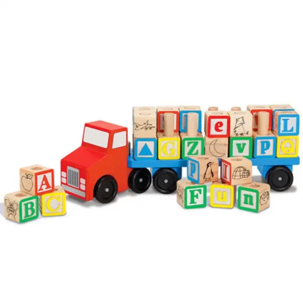 Dřevěný kamion na přepravu písmenek - Melissa & Doug obrázek 2