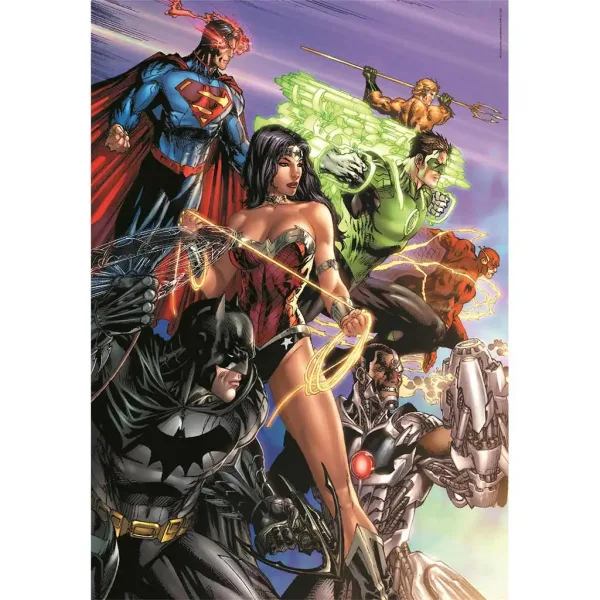 DC Comics: Liga spravedlnosti 1000 dílků Compact puzzle 50x70cm - Clementoni obrázek 2