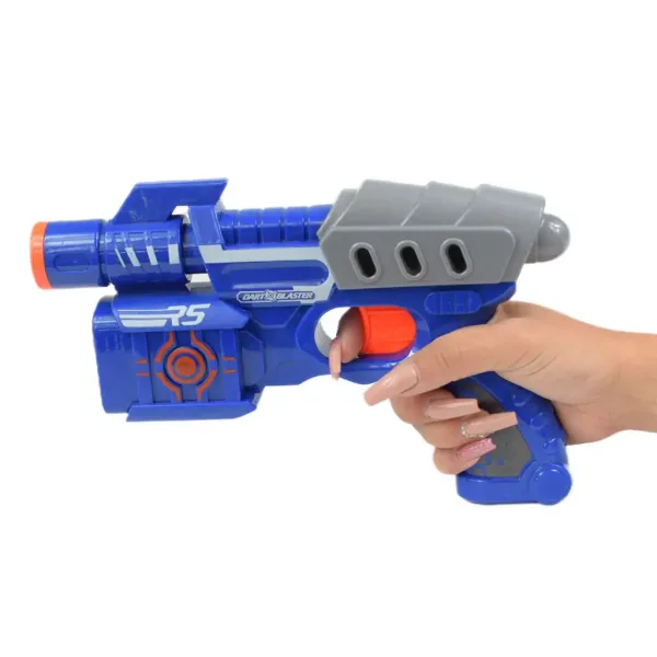 Dart Blaster: Ruční zbraň na střílení houbiček s dostřelem 18 metrů a délkou 24 cm. obrázek 3