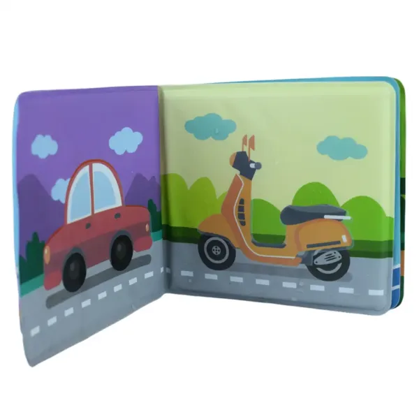 Dětská kniha: Vozidla, měkká látková kniha, 14x13 cm obrázek 5