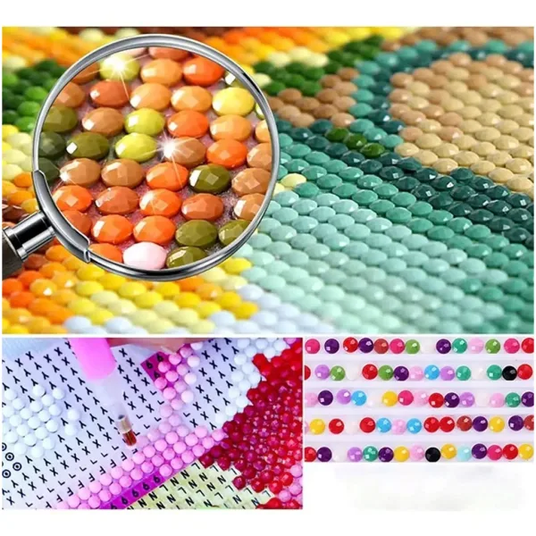 Diamantová mozaika: Sada na malování diamanty s motivem surfařského prkna 40x50 cm obrázek 3