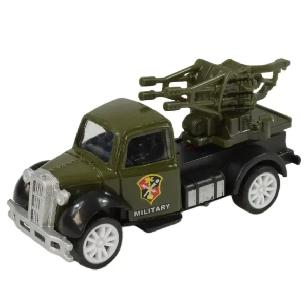Die-Cast: Vojenské autíčko v různých variantách s volnoběžnými koly 1/55 obrázek 2