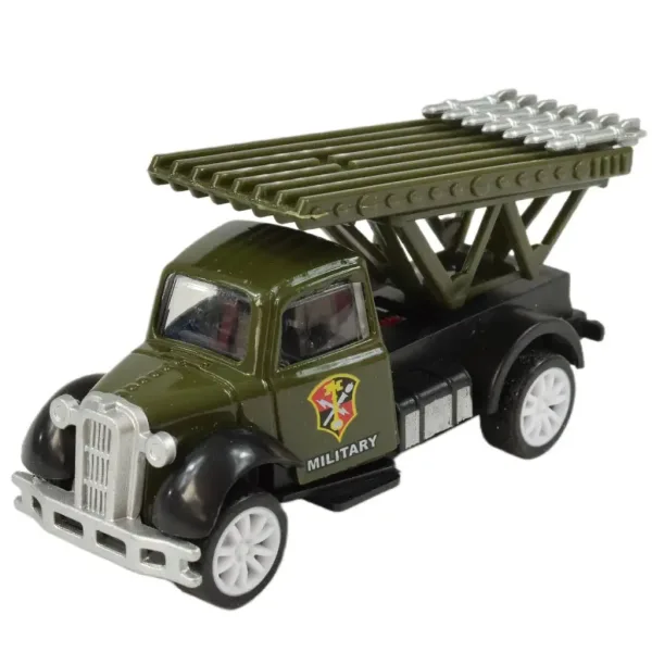Die-Cast: Vojenské autíčko v různých variantách s volnoběžnými koly 1/55 obrázek 3