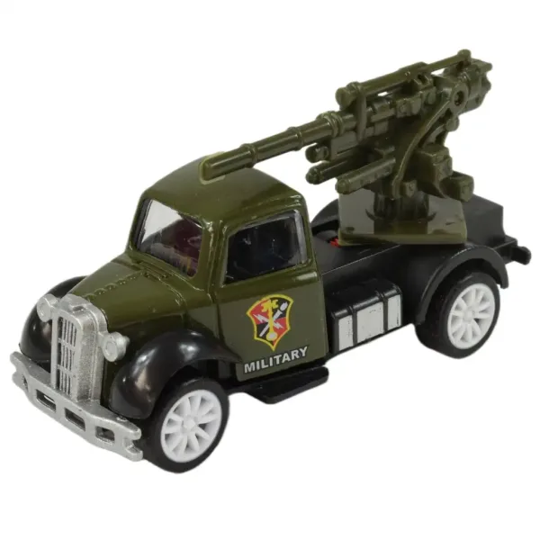 Die-Cast: Vojenské autíčko v různých variantách s volnoběžnými koly 1/55 obrázek 4