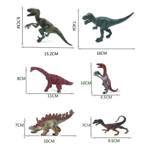 Dino World: Sada 6 dinosaurů obrázek 2