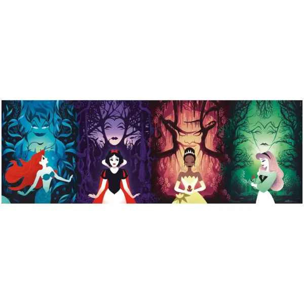 Disney+ - Disney princezny 1000dílné panoramatické puzzle s plakátem - Clementoni obrázek 2