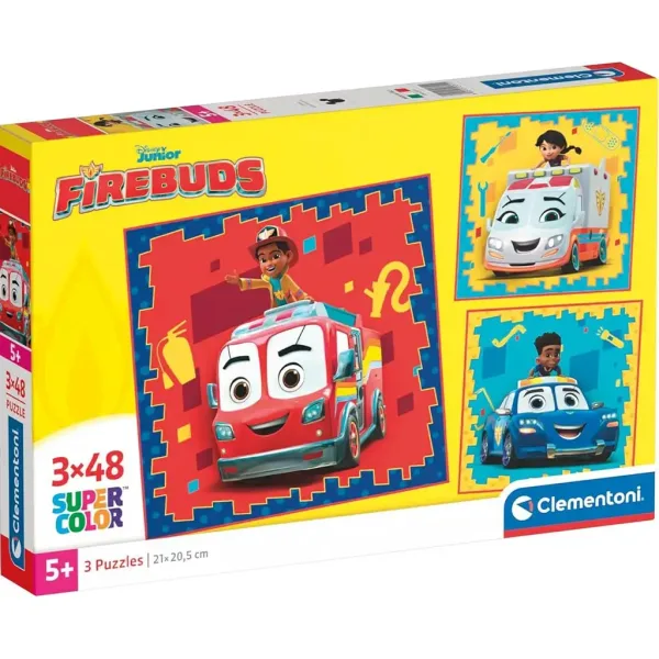 Disney+Firebuds+3x48dílné+Supercolor+puzzle+-+Clementoni obrázek 1