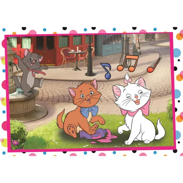 Disney Klasiky 101 dalmatinů a Aristokočky 2×60 dílků Supercolor puzzle - Clementoni obrázek 2