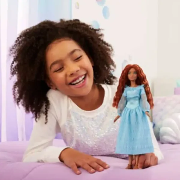Disney Malá mořská víla: Panenka Ariel v modrých šatech 30cm - Mattel obrázek 5