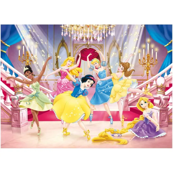 Disney Princezny 2 v 1, 250dílné puzzle a omalovánka 50x35 cm – Lisciani obrázek 2
