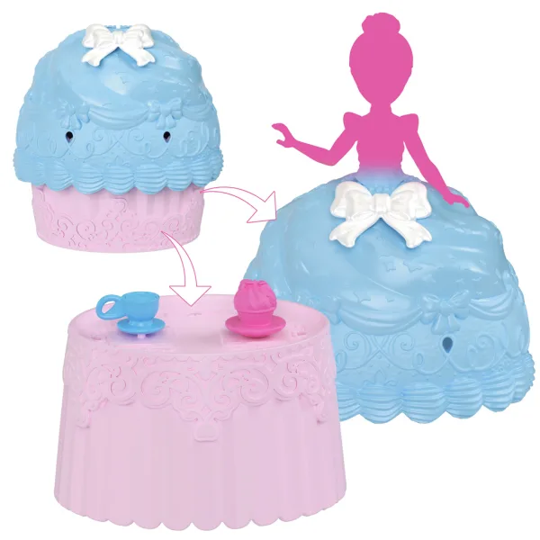 Disney Princezny: Mini cupcake překvapení panenka 1 ks - Mattel obrázek 2