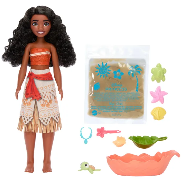 Disney Princezny: Moana 2 panenka plážová herní sada s pískem – Mattel obrázek 4