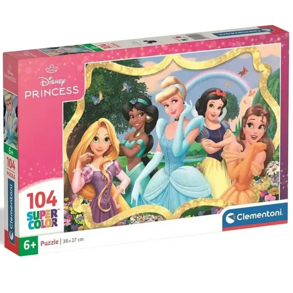 Disney+Princezny Úžasné princezny Supercolor 104dílné puzzle - Clementoni obrázek 1