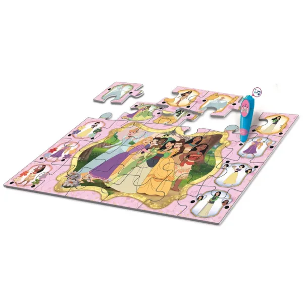 Disney Princezny interaktivní podlahové puzzle, 24 dílků - Clementoni obrázek 2