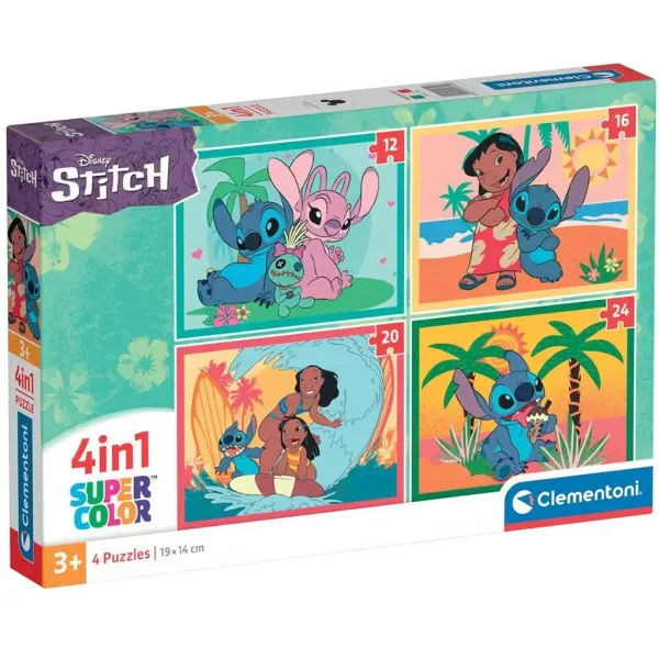 Disney+Stitch+4v1+Supercolor+puzzle+-+Clementoni obrázek 1
