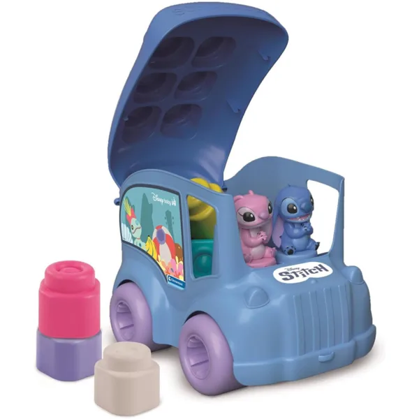 Disney Stitch školní autobus s měkkými stavebními kostkami - Clementoni obrázek 3