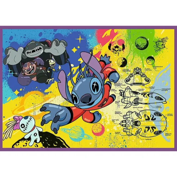 Disney: Úžasný Stitch 4x250dílné puzzle - Trefl obrázek 5