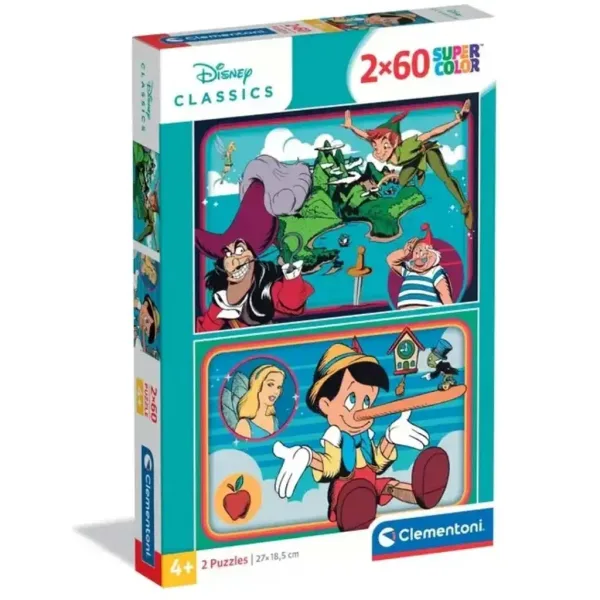 Disney+klasiky+2x60ks+Supercolor+skládačka+-+Clementoni obrázek 1