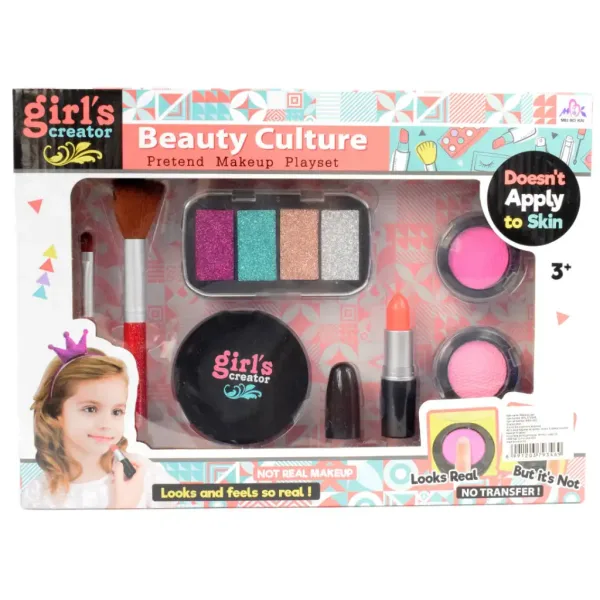 Girl's Creator: Realistická sada na líčení se rtěnkou, líčidly a štětci obrázek 8
