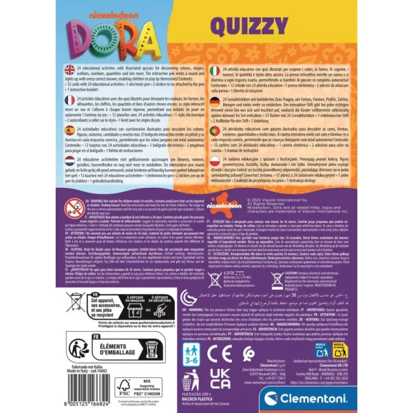 Dora průzkumnice Quizzy interaktivní herní sada - Clementoni obrázek 4