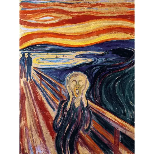 Edvard Munch: Výkřik 200dílné dřevěné puzzle - Trefl obrázek 2