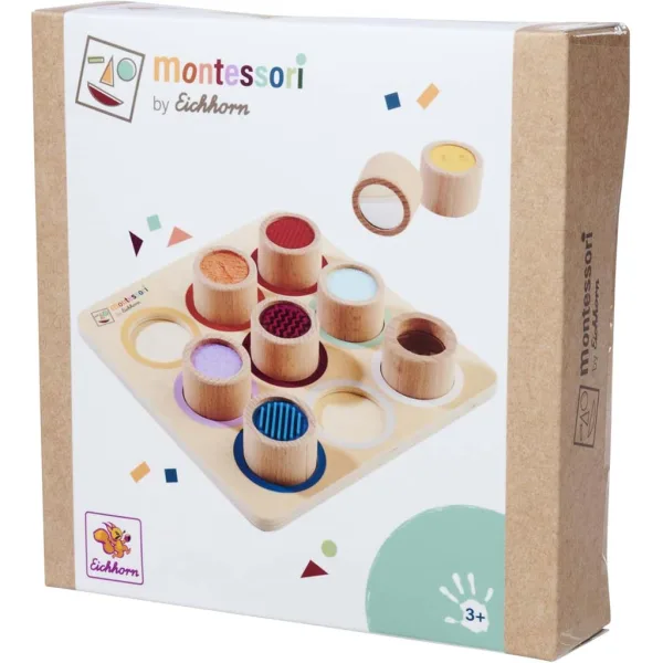 Eichhorn: Dřevěný Montessori Senzorický Válec – Hračka na rozvoj hmatu - Simba Toys obrázek 1