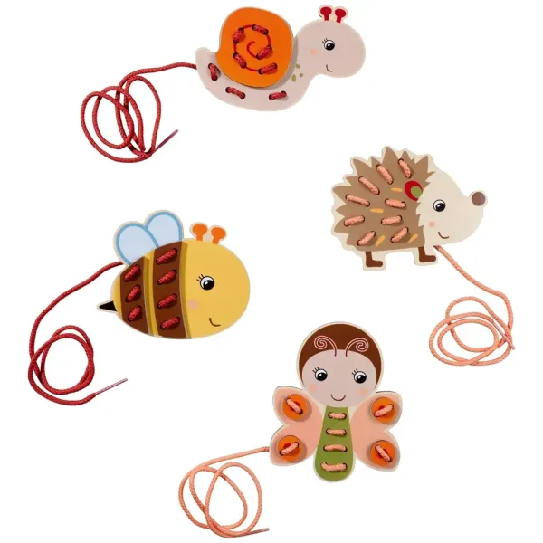 Eichhorn: Zvířecí navlékací dřevěná hračka - Simba Toys obrázek 2