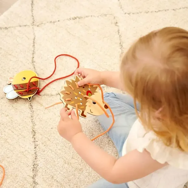 Eichhorn: Zvířecí navlékací dřevěná hračka - Simba Toys obrázek 5
