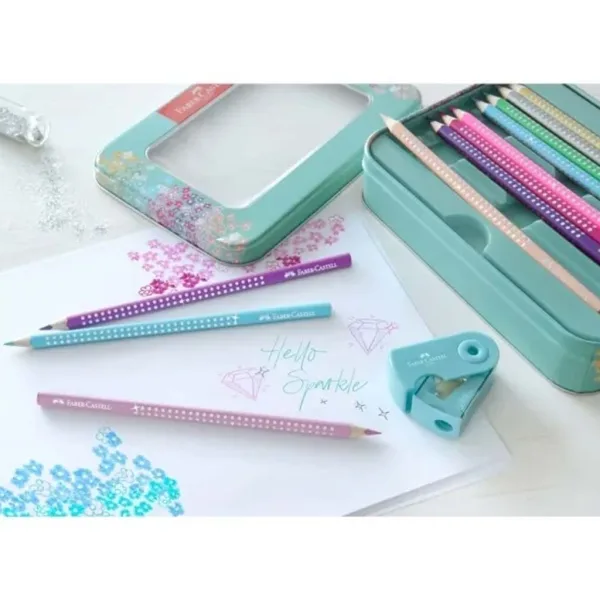 Faber-Castell: Sparkle sada barevných tužek – 20 kusů v kovové dárkové krabičce obrázek 3