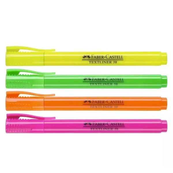 Faber-Castell: Textliner 38 Sada zvýrazňovačů s fluorescenčními barvami, 4 kusy v balení obrázek 2