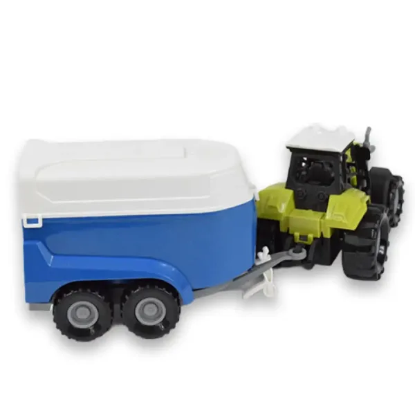 Farm Truck: Traktor s přívěsem na přepravu koní, se světlem a zvukem, 23 cm obrázek 3