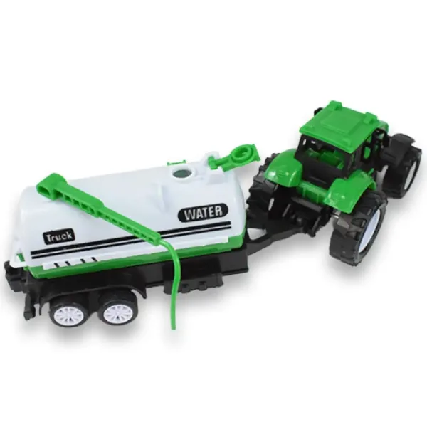 Farm Truck: Zelený dvoudílný traktorový set s přívěsem obrázek 6