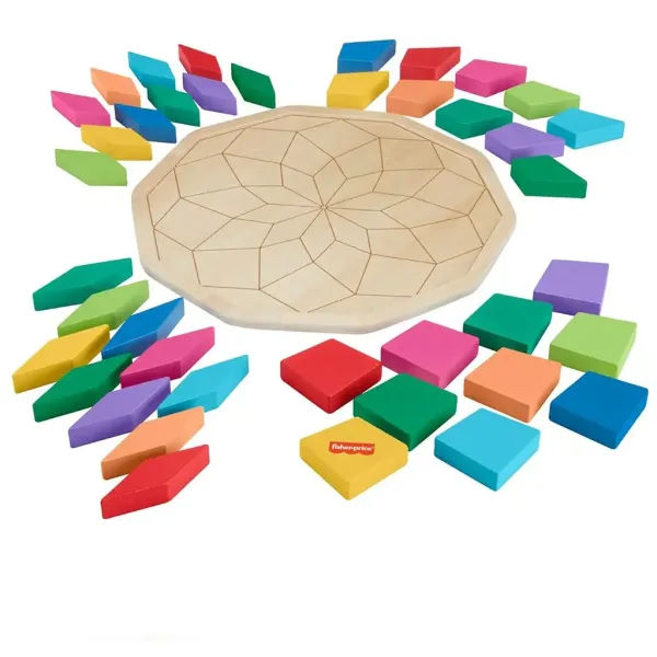 Fisher-Price: Dřevěná mandala na skládání barev - Mattel obrázek 2