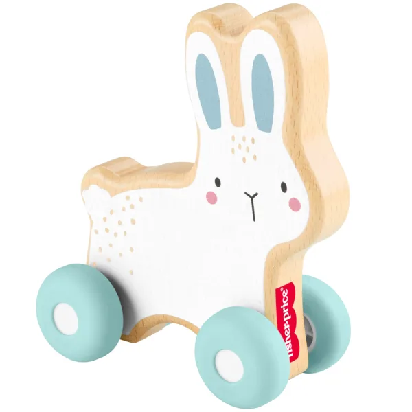 Fisher-Price: Dřevěný tahací králíček - Mattel obrázek 2