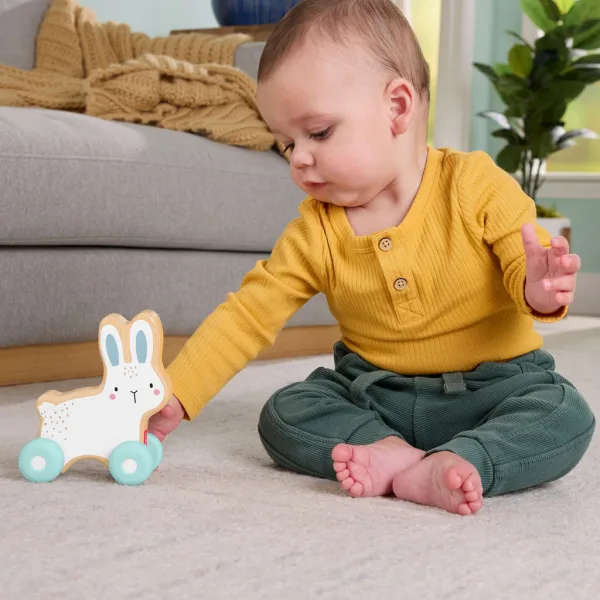Fisher-Price: Dřevěný tahací králíček - Mattel obrázek 3