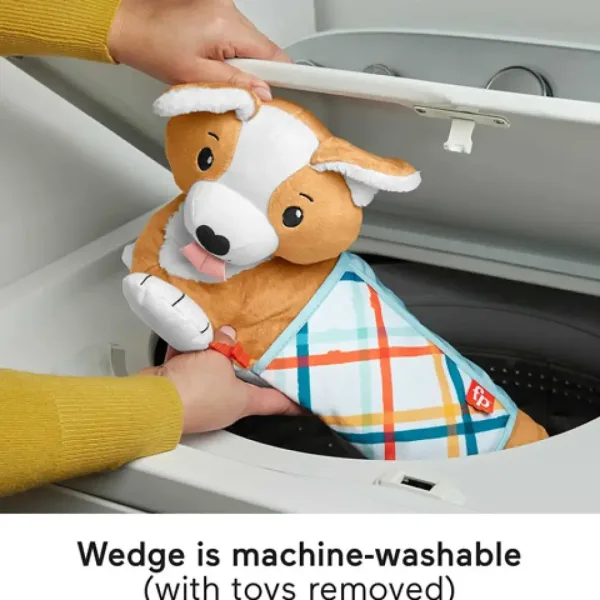 Fisher-Price: Plyšový štěně Corgi s hrací podložkou, chrastítkem, kousátkem a zrcátkem - Mattel obrázek 3