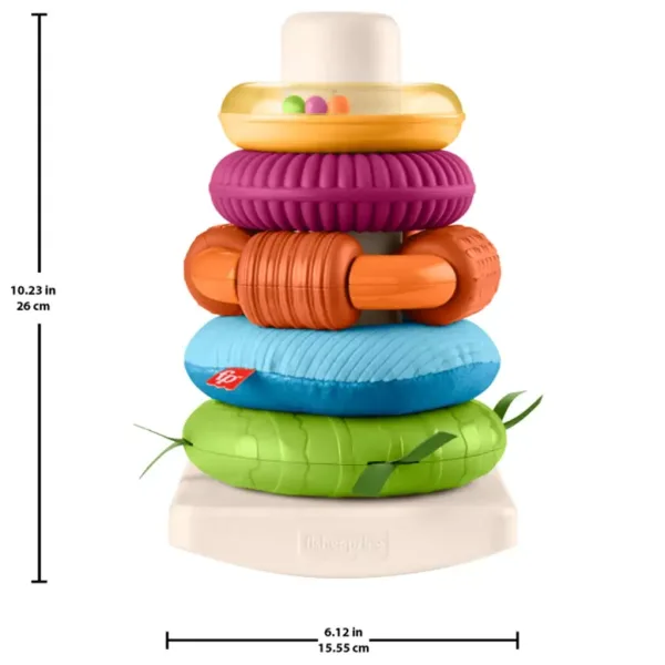 Fisher-Price: Senzorická pyramidová hračka Rock-A-Stack™ - Mattel obrázek 5