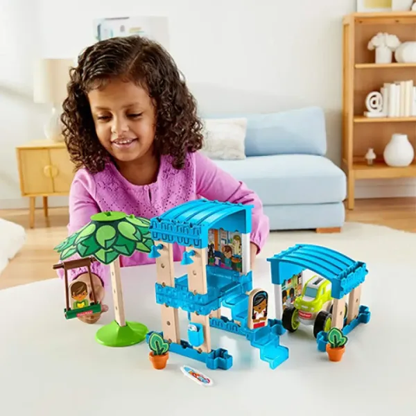 Fisher-Price: Wonder Makers plážový bungalov stavebnice 35 ks - Mattel obrázek 4